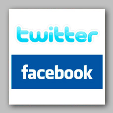 Twitter y Facebook